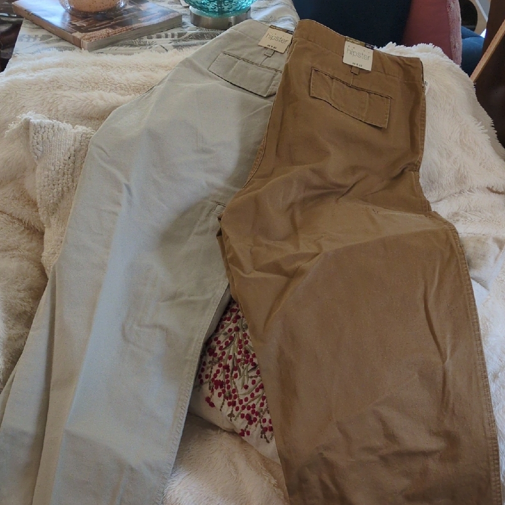 Men's Gap Hipster flat Front Khaki and Beige Pants